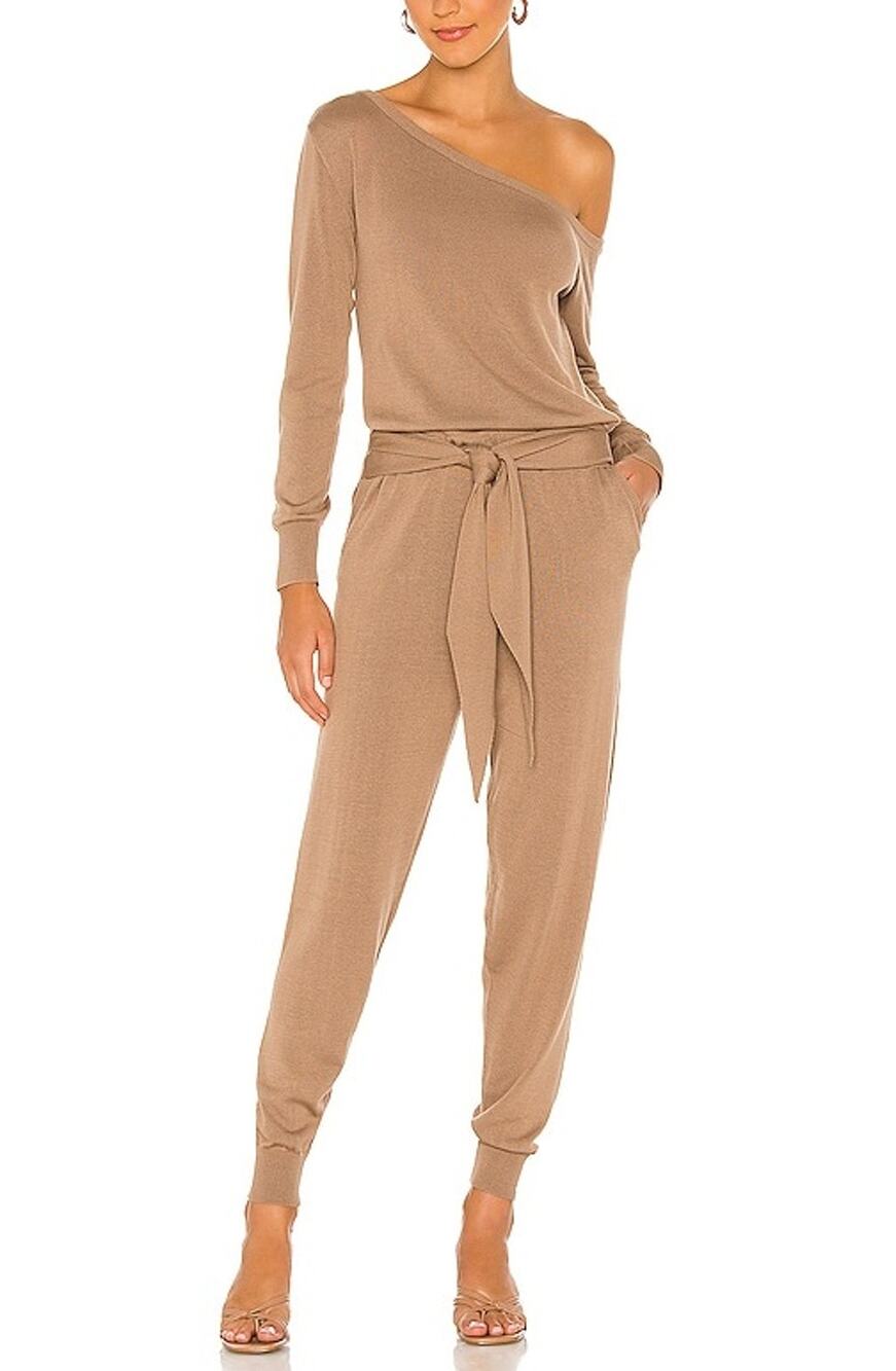 Majorelle Knit Taupe Charlotte Jumpsuit Size S